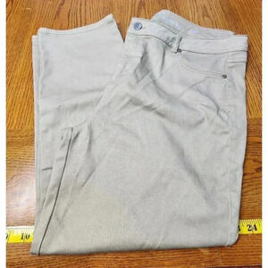 Avenue Denim Straight Leg Light Khaki Pants Plus Size 20 Petite